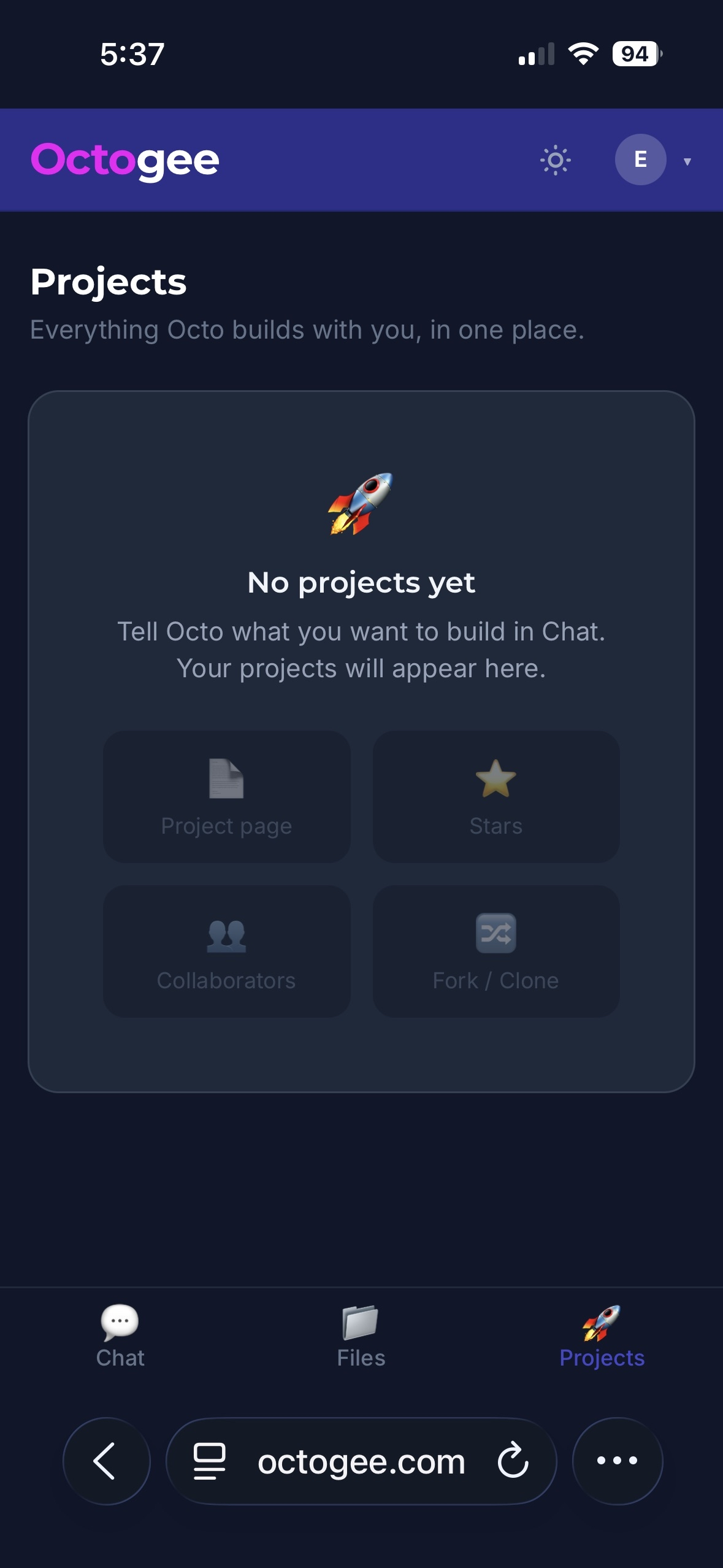 Projects — share and collaborate